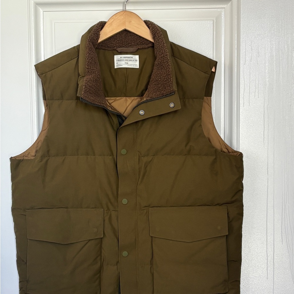 REI Men's Olive Green Puffer Vest